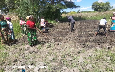 Manyamula Community Equipped with Plot layout skills for Increased Crop Yields